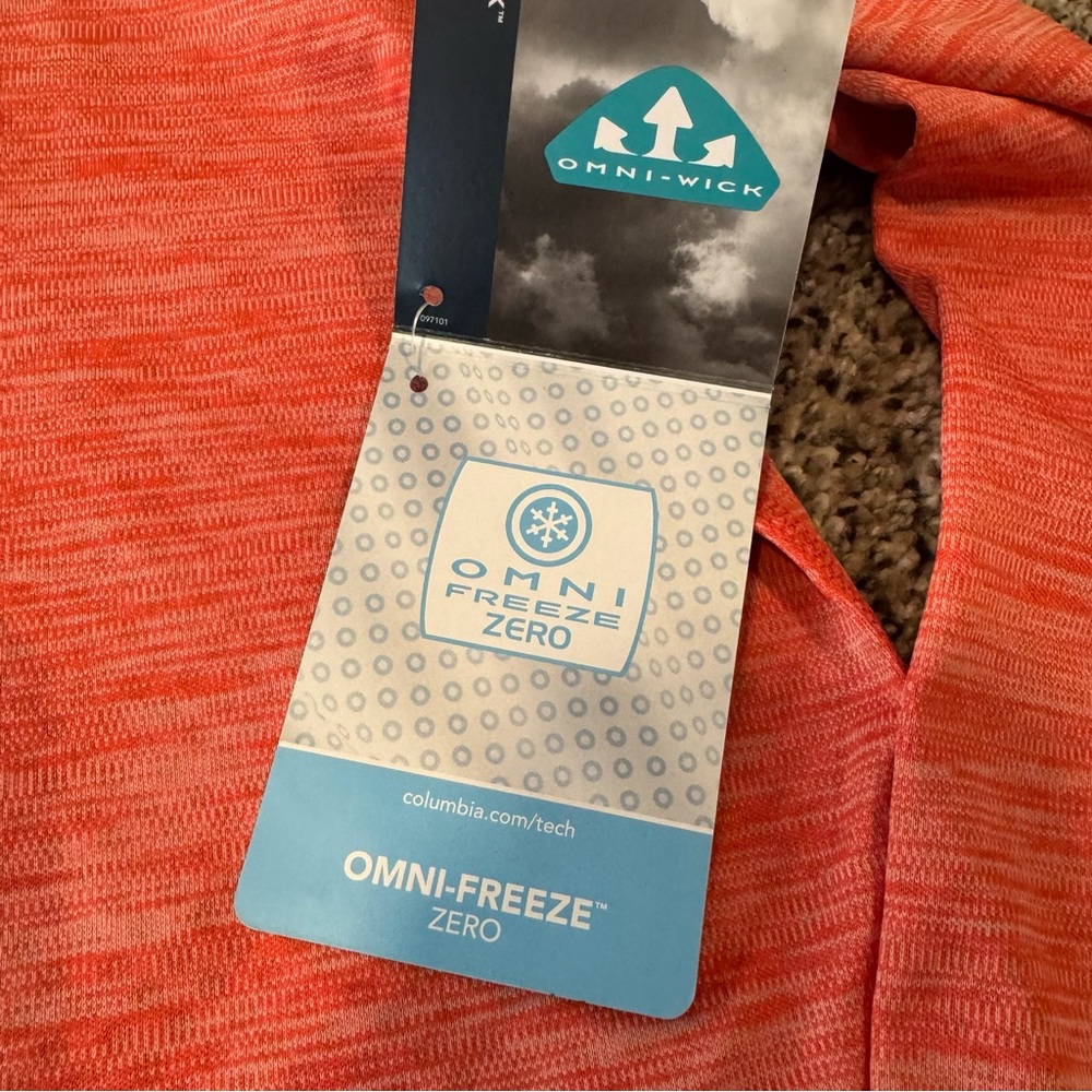 NWT Columbia River Chill II Long Sleeve Shirt in Women’s Medium Coral - Picture 9 of 11